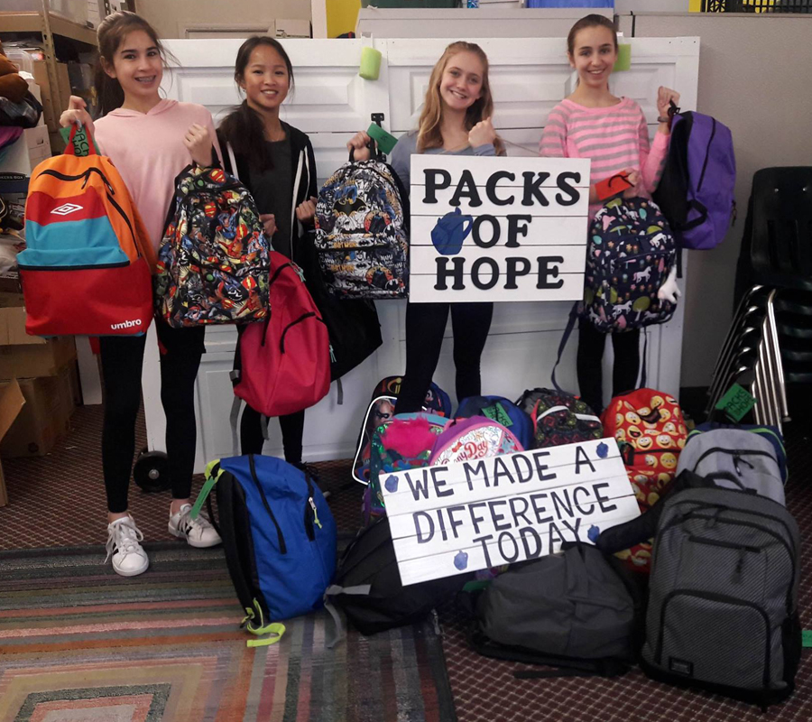 girlscoutsgrouppacksofhope Packs of Hope Girl Scouts Volunteers